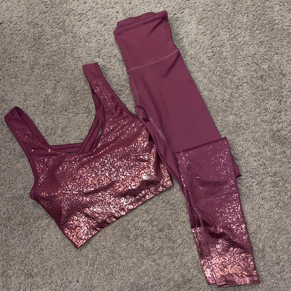 Ellie work out set leggings and top